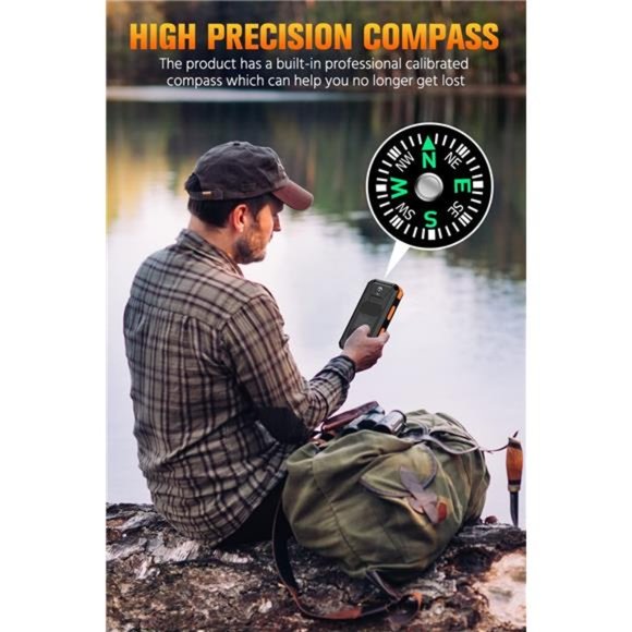 Solar-Charger-Power-Bank - 36800mAh Portable Charger,QC3.0 Fast Charger Dual USB - Picture 6 of 7